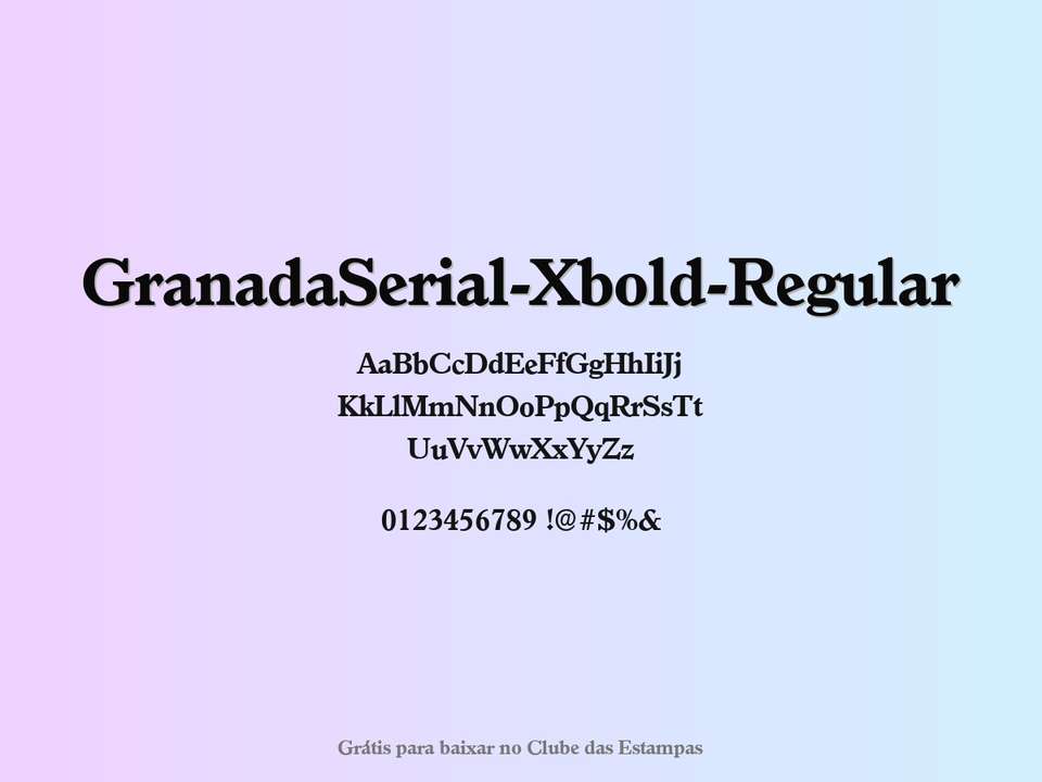 Fonte Granadaserial Xbold Regular Grátis Para Baixar