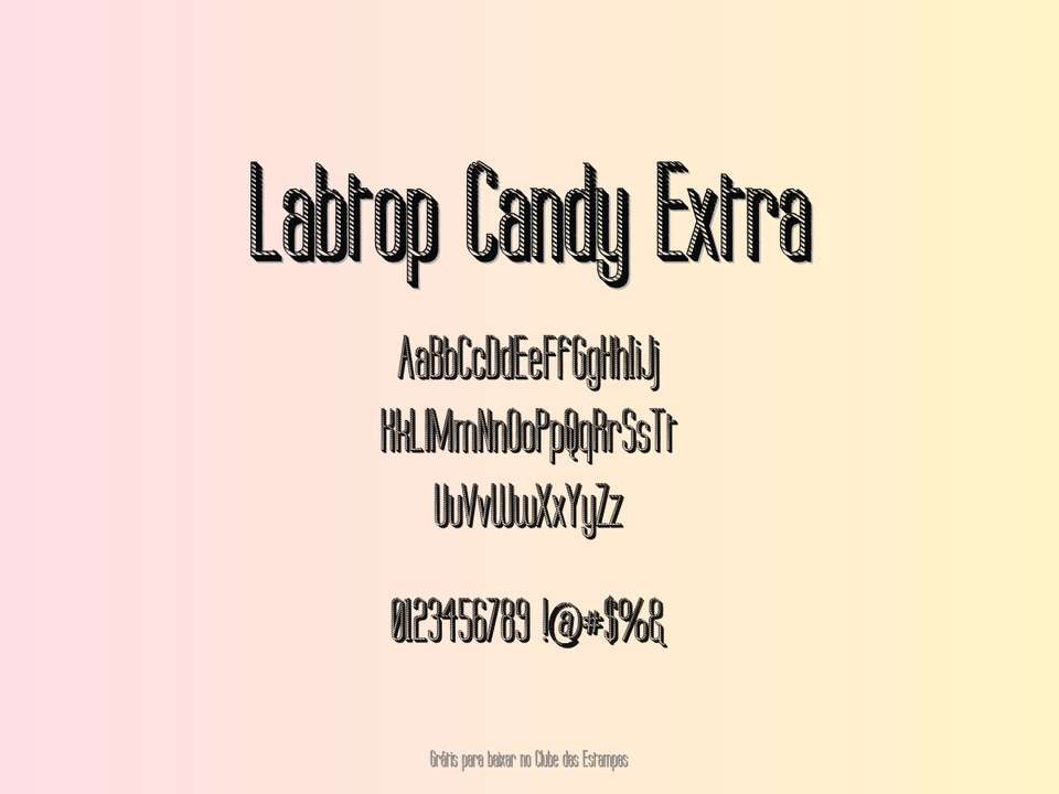 Fonte Labtop Candy Extra Grátis Para Baixar