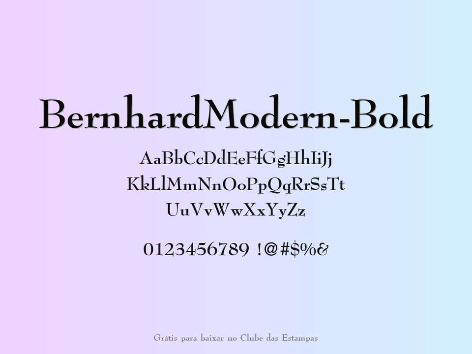 Fonte Bernhardmodern Bold Grátis Para Baixar