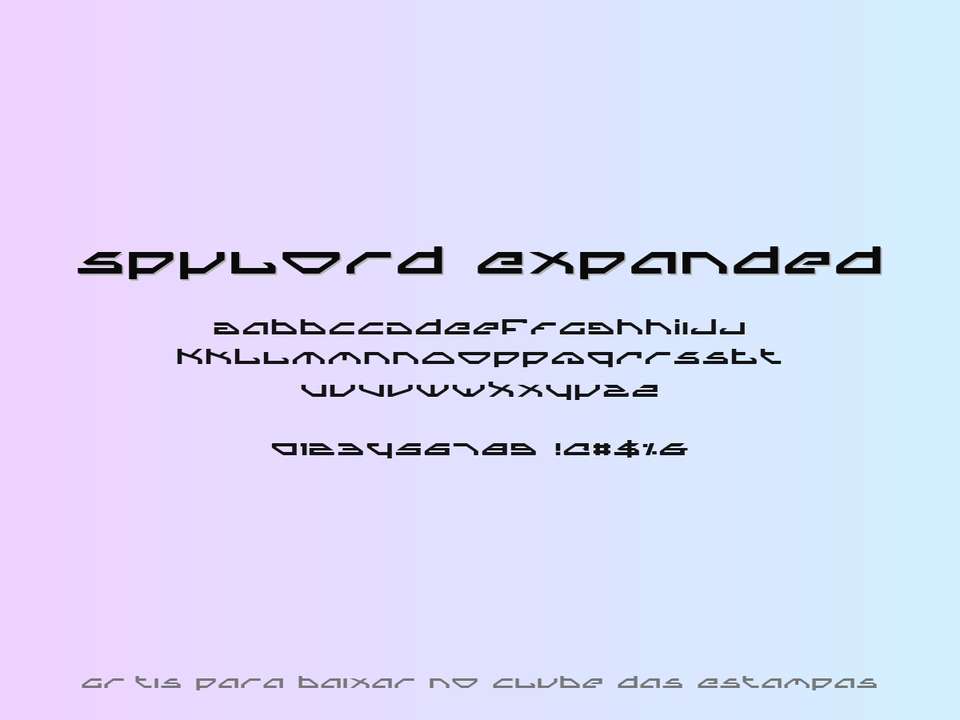 Fonte Spylord Expanded Grátis Para Baixar