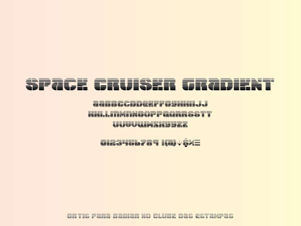 Fonte Space Cruiser Gradient Grátis Para Baixar
