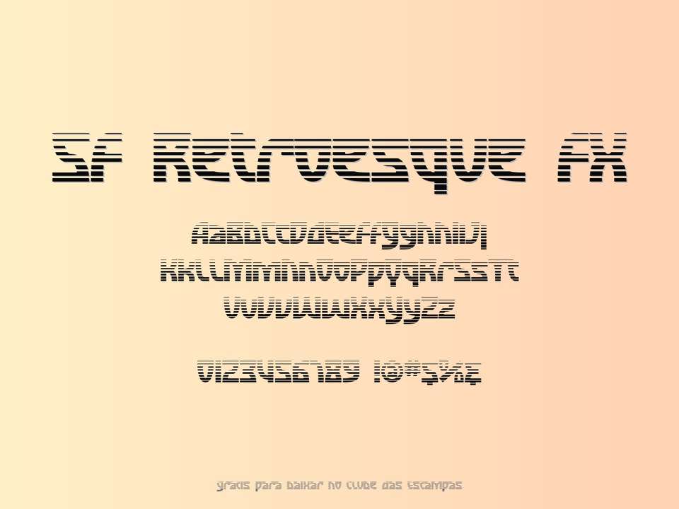 Fonte Sf Retroesque Fx Grátis Para Baixar