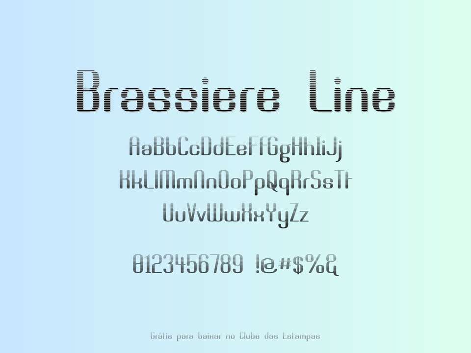 Fonte Brassiere Line Grátis Para Baixar