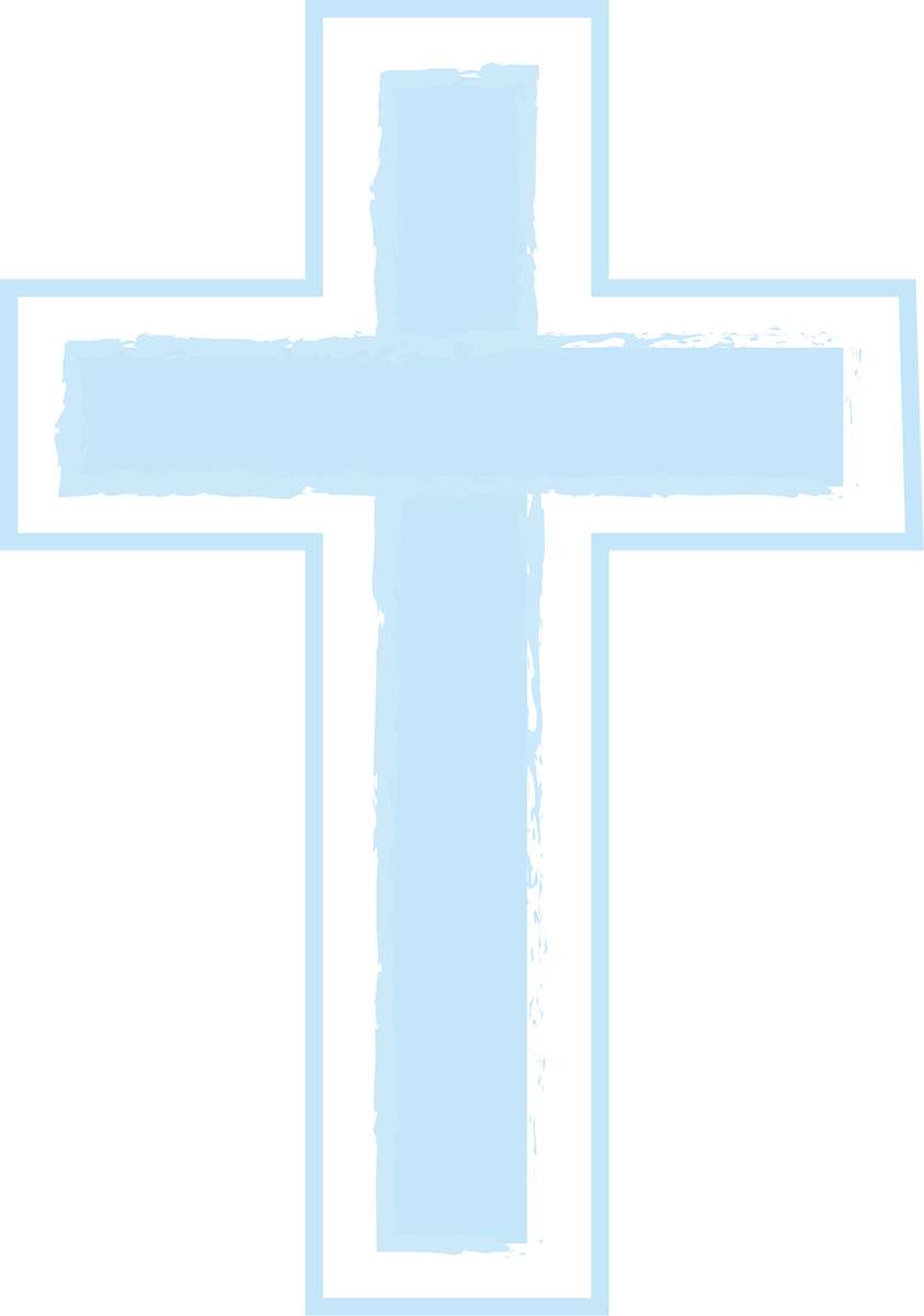 Cruz Simbólica Azul Clara Religião Png Grátis Para Baixar