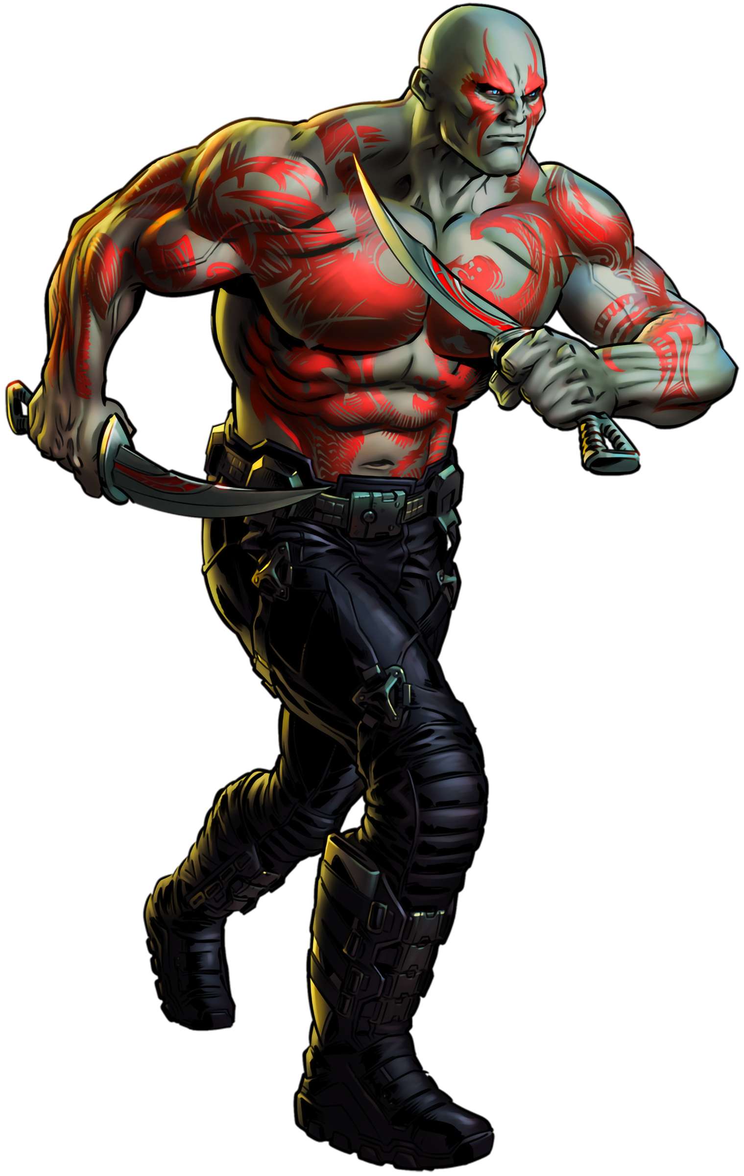 Guerreiro Musculoso Com Espadas Fantasia Png Grátis Para Baixar