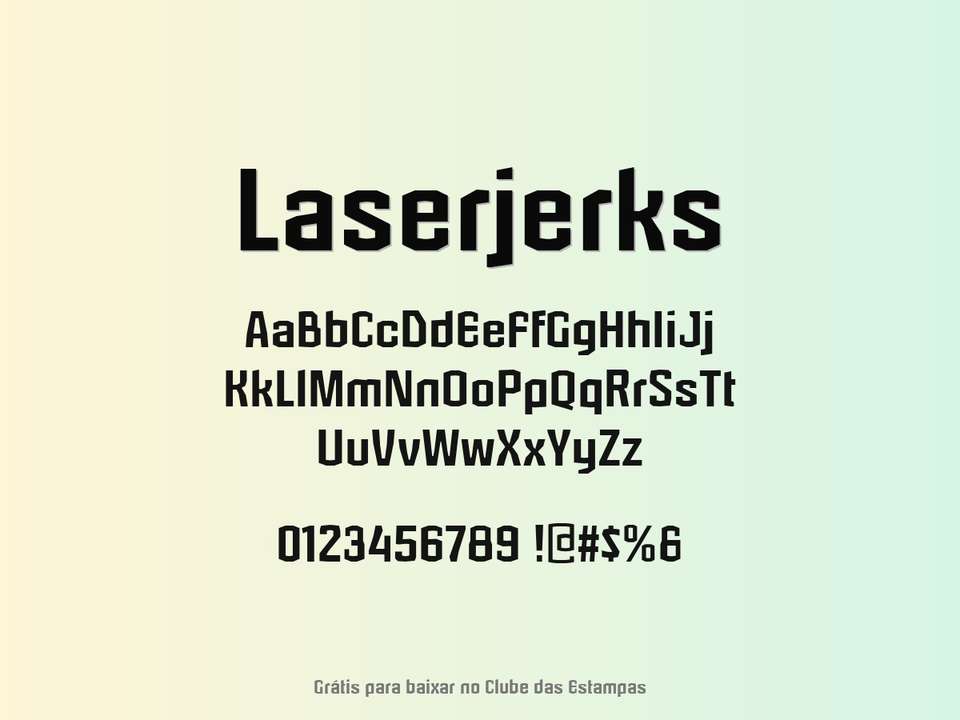 Fonte Laserjerks Grátis Para Baixar