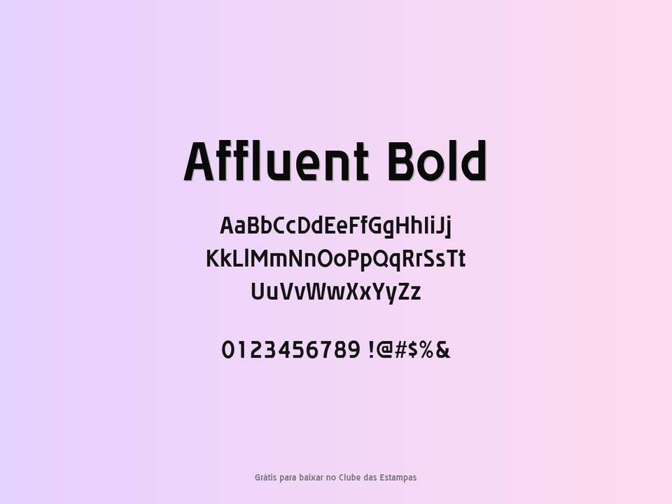 Fonte Affluent Bold Grátis Para Baixar