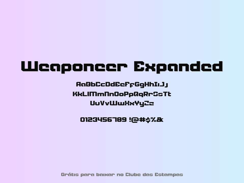 Fonte Weaponeer Expanded Grátis Para Baixar