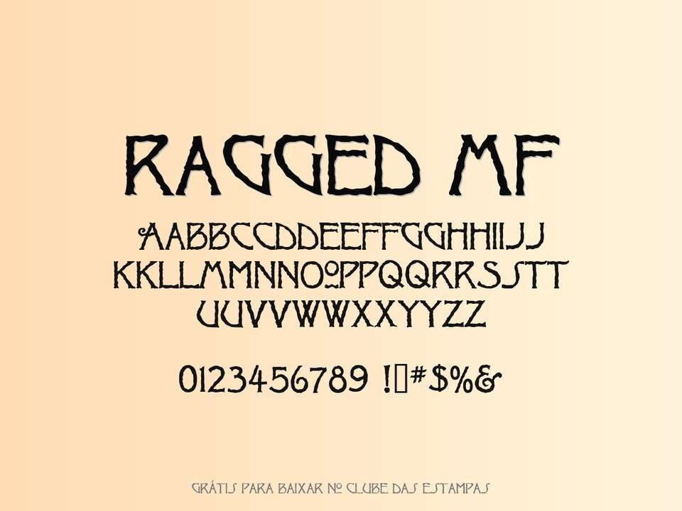 Fonte Ragged Mf Grátis Para Baixar