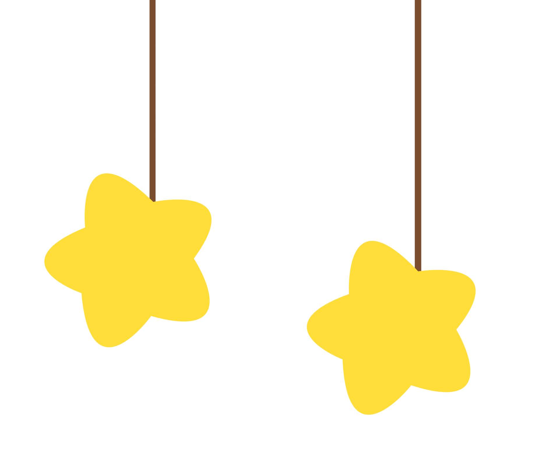 Estrelas Amarelas Penduradas Decoração Png Grátis Para Baixar