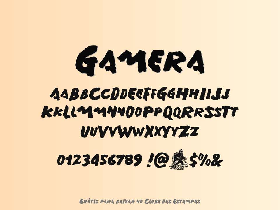 Fonte Gamera Grátis Para Baixar