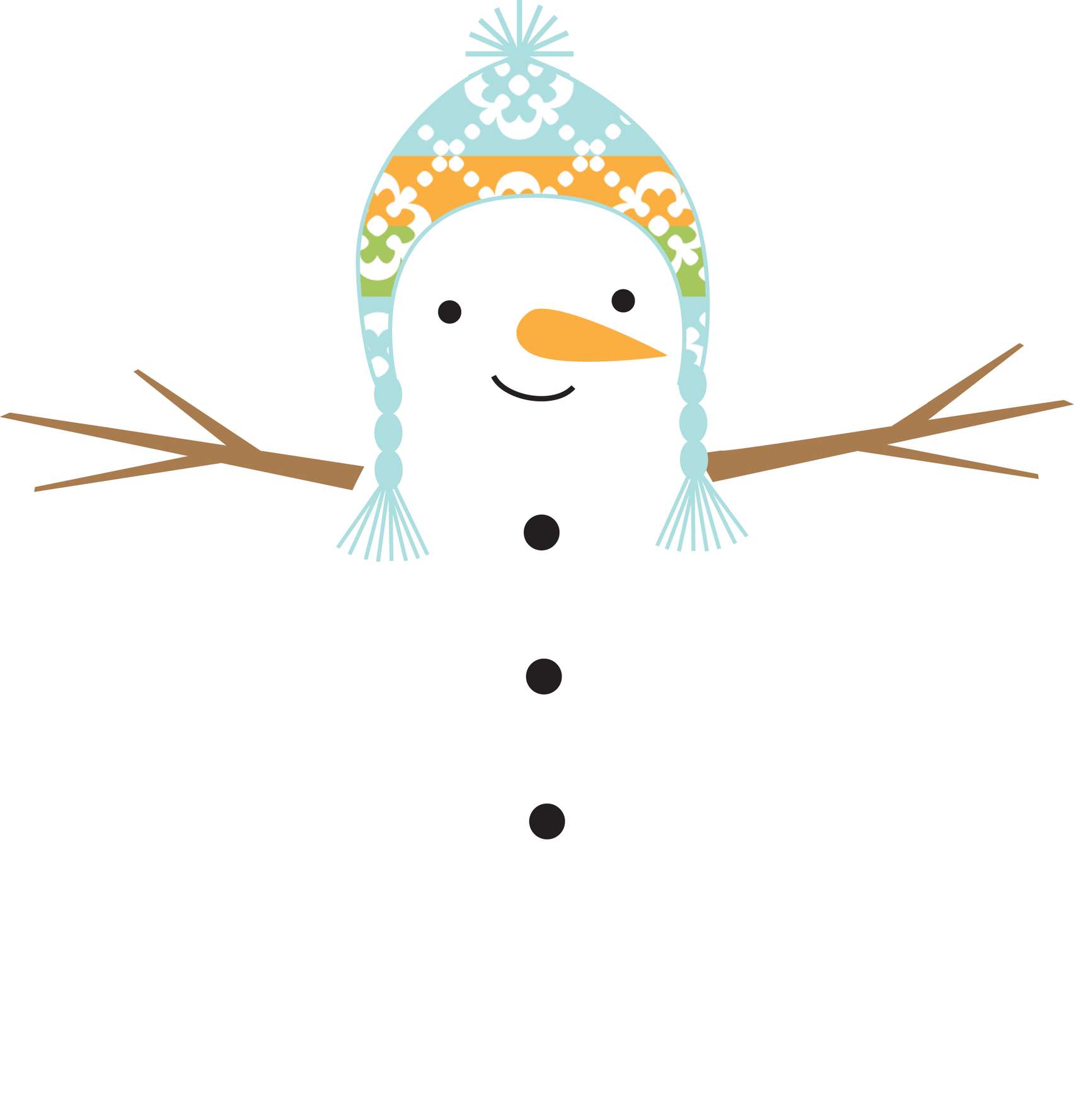 Boneco De Neve Sorridente Inverno Png Grátis Para Baixar