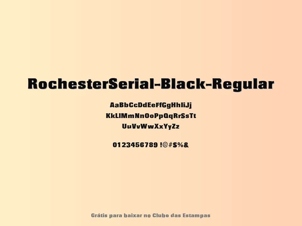 Fonte Rochesterserial Black Regular Grátis Para Baixar