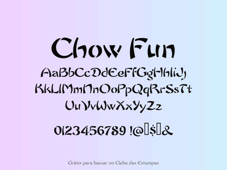 Fonte Chow Fun Grátis Para Baixar