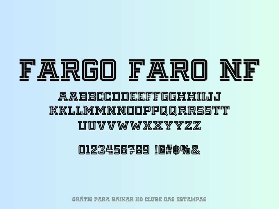 Fonte Fargo Faro Nf Grátis Para Baixar