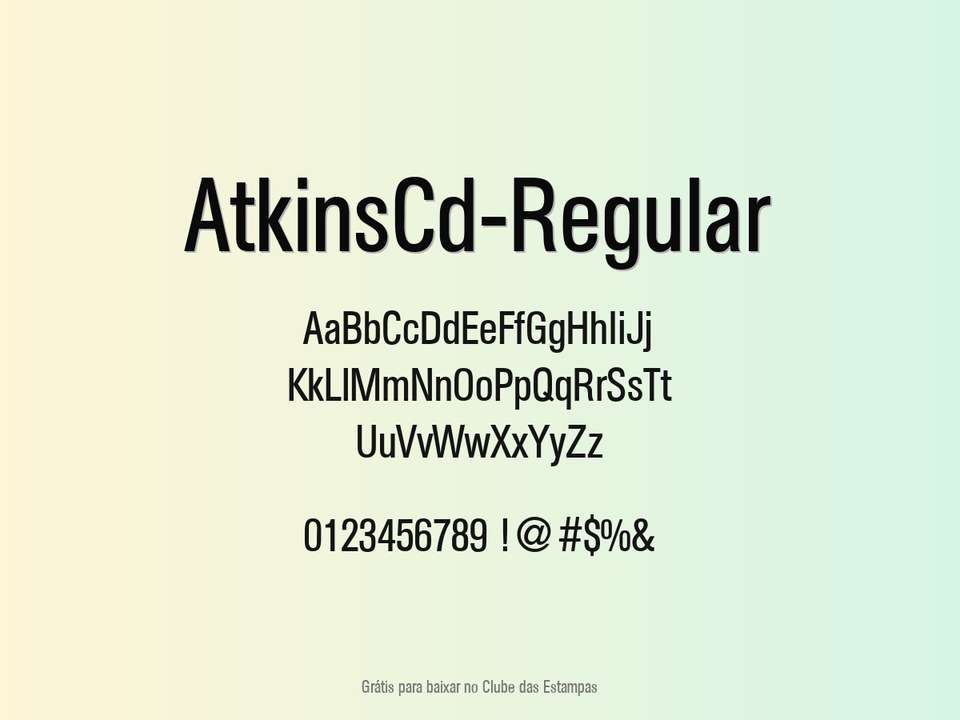 Fonte Atkinscd Regular Grátis Para Baixar