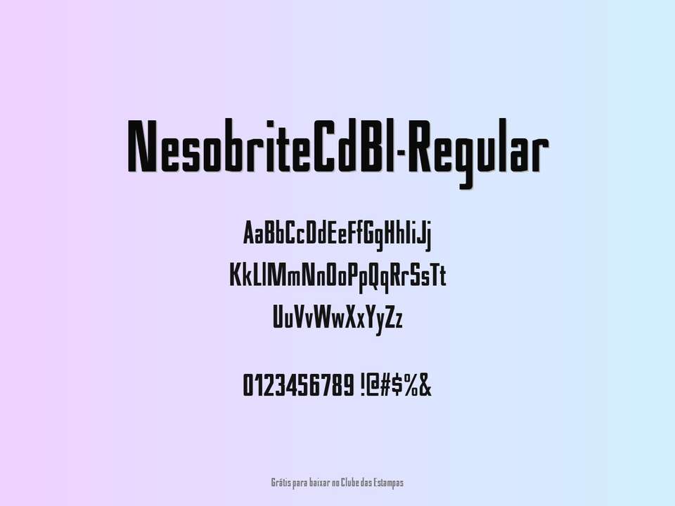 Fonte Nesobritecdbl Regular Grátis Para Baixar