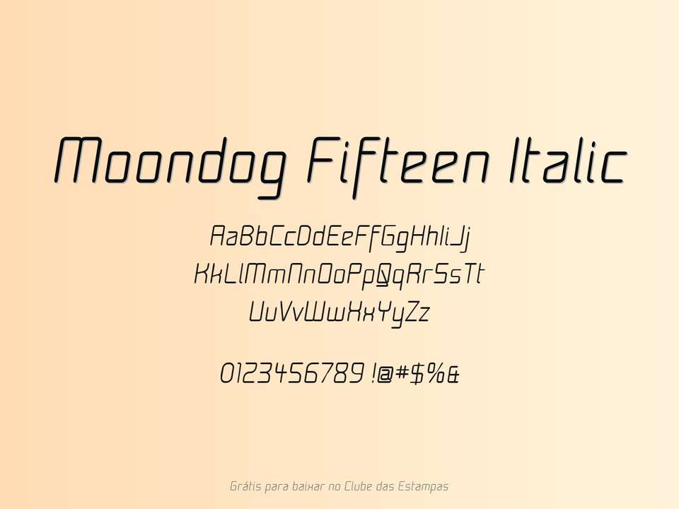 Fonte Moondog Fifteen Italic Grátis Para Baixar