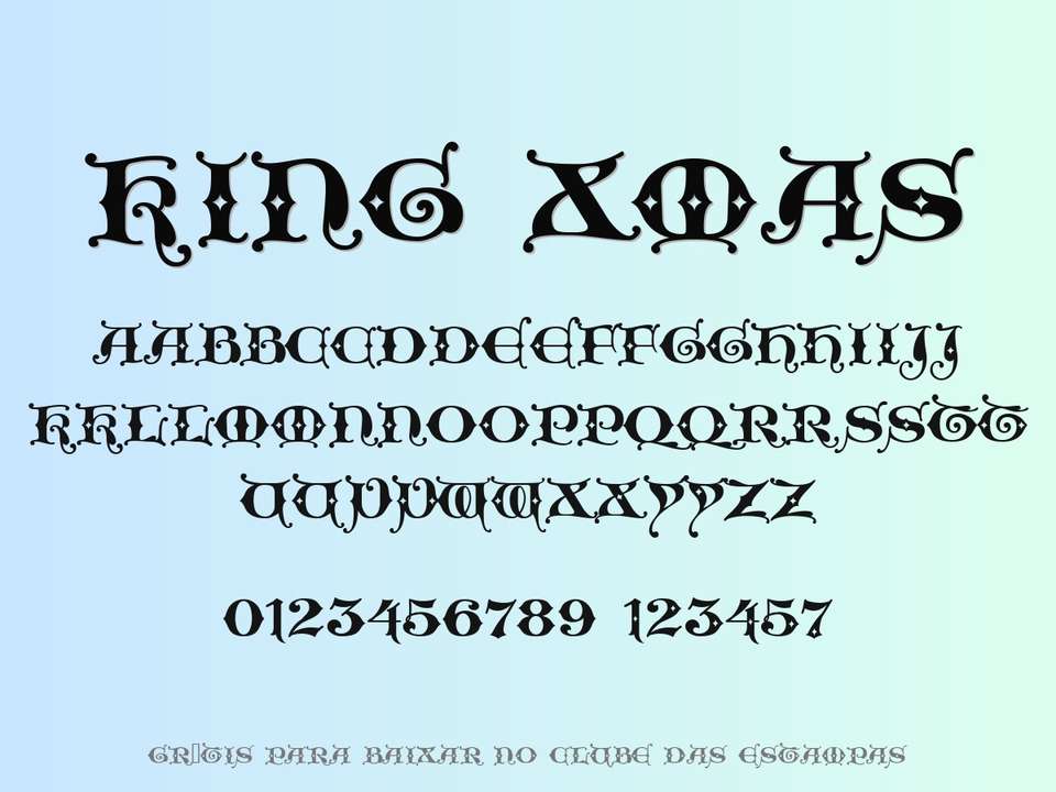 Fonte King Xmas Grátis Para Baixar