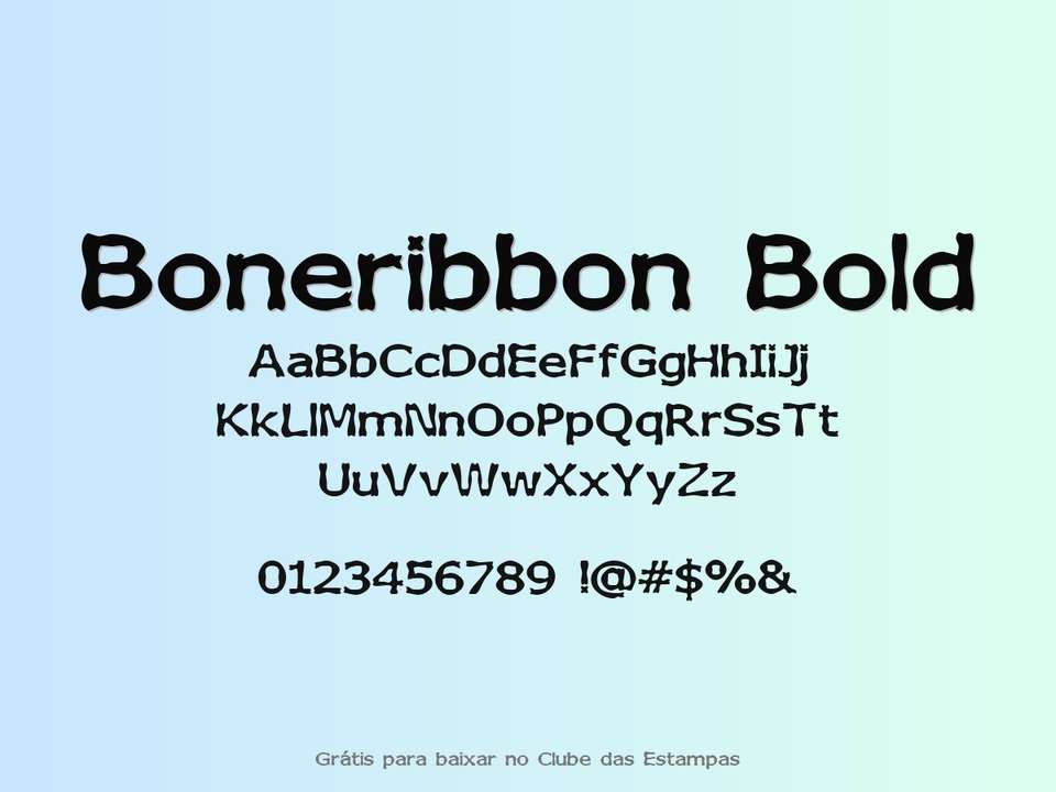 Fonte Boneribbon Bold Grátis Para Baixar