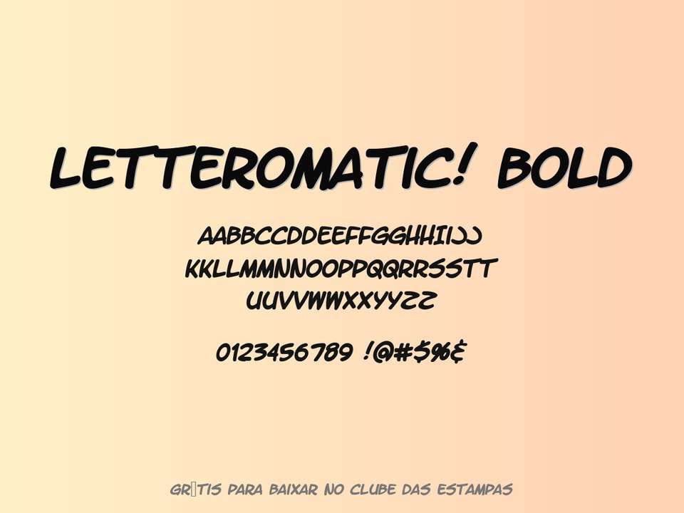 Fonte Letteromatic! Bold Grátis Para Baixar