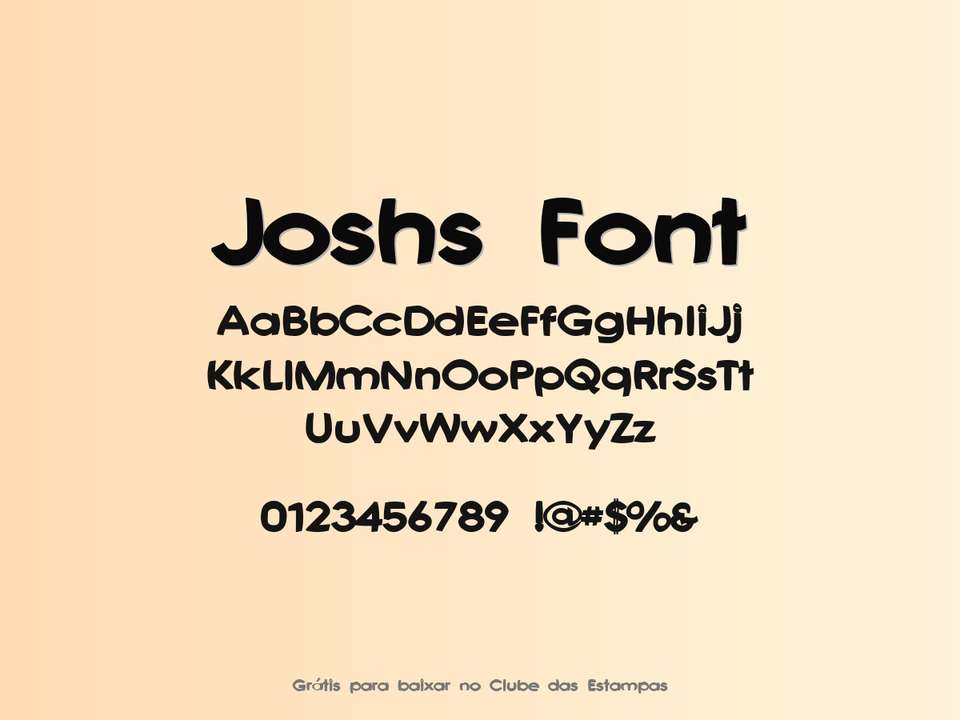 Fonte Joshs Font Grátis Para Baixar