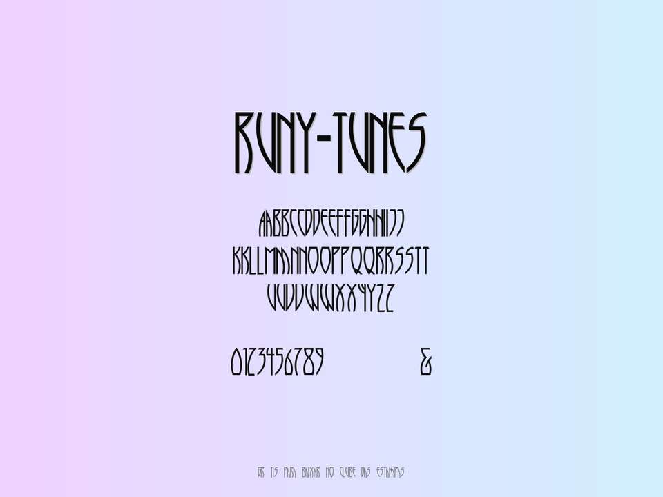 Fonte Runy Tunes Grátis Para Baixar