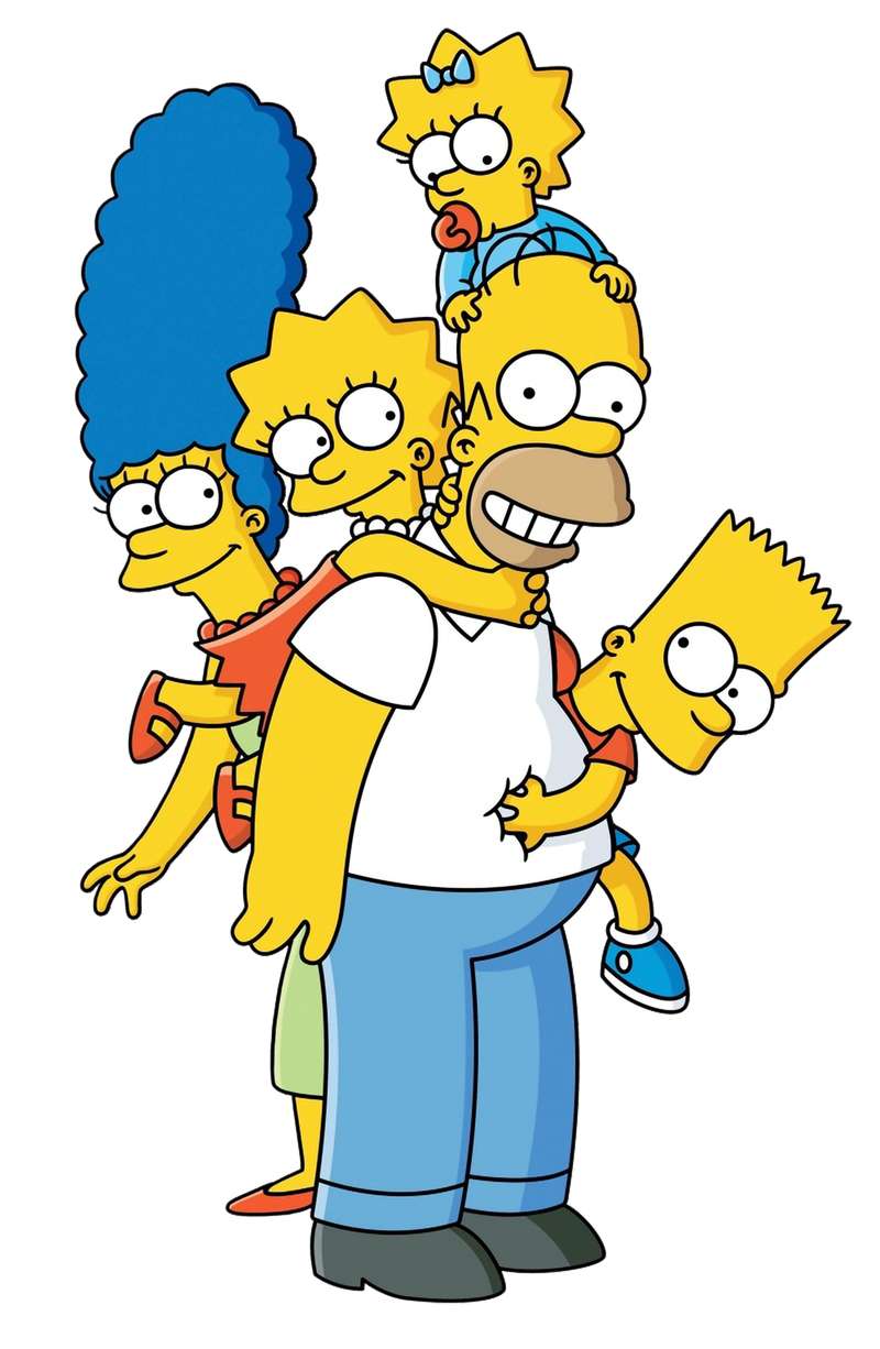 Família Simpson Em Grupo Desenho Animado Png Grátis Para Baixar Vetor