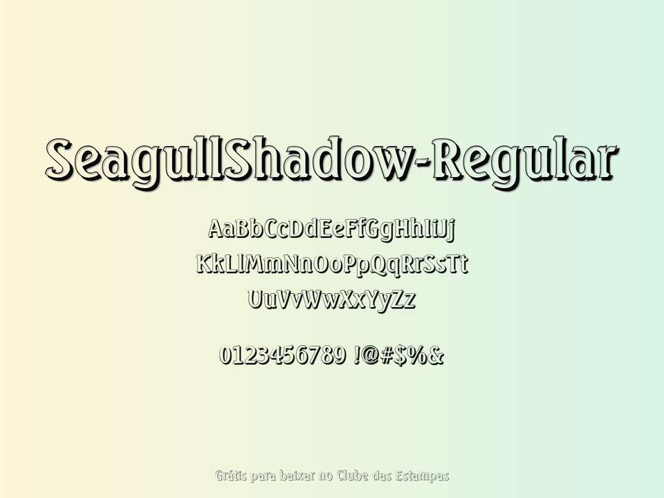 Fonte Seagullshadow Regular Grátis Para Baixar
