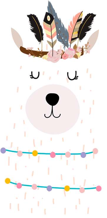 Elemento Lhama Estilosa Cute Fofa Png (5)