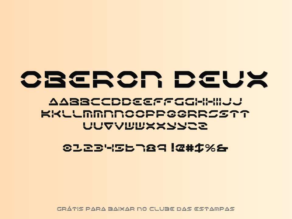 Fonte Oberon Deux Grátis Para Baixar