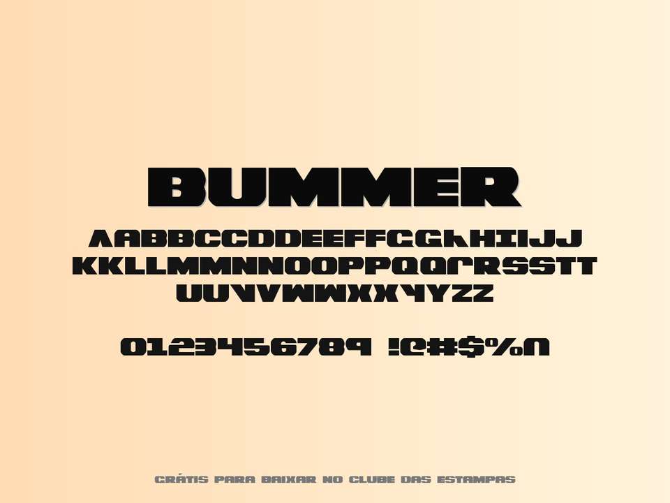 Fonte Bummer Grátis Para Baixar