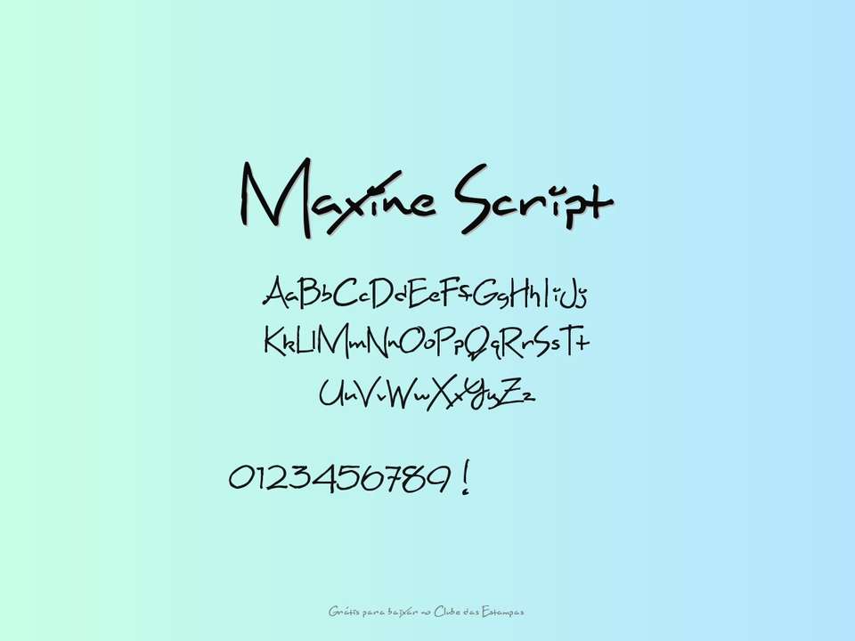 Fonte Maxine Script Grátis Para Baixar