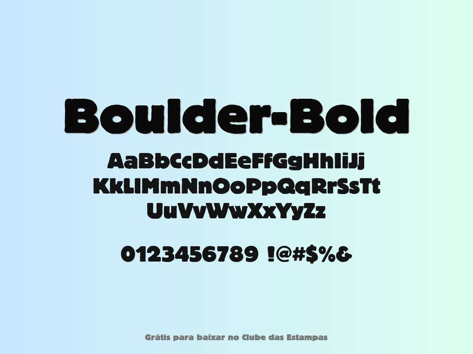 Fonte Boulder Bold Grátis Para Baixar