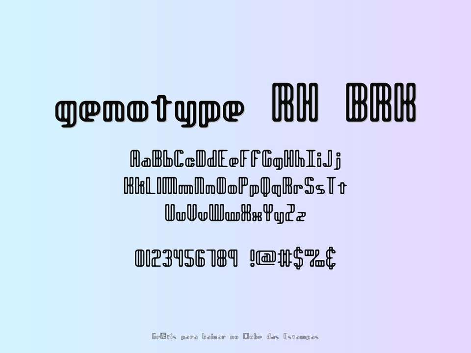 Fonte Genotype Rh Brk Grátis Para Baixar