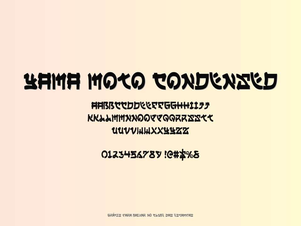 Fonte Yama Moto Condensed Grátis Para Baixar