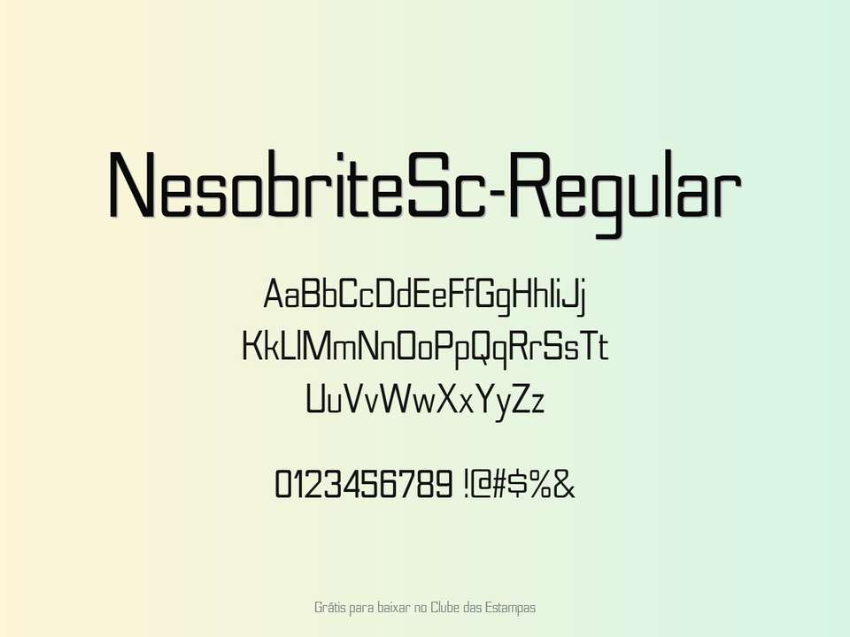 Fonte Nesobritesc Regular Grátis Para Baixar