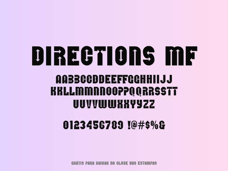 Fonte Directions Mf Grátis Para Baixar
