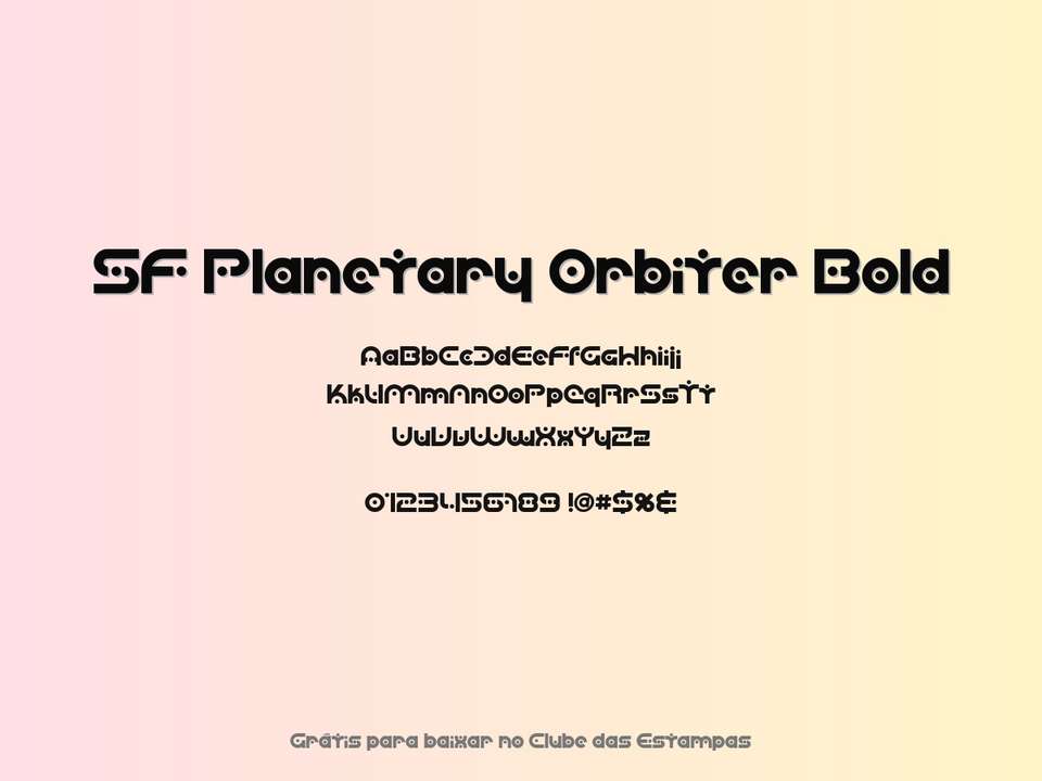 Fonte Sf Planetary Orbiter Bold Grátis Para Baixar