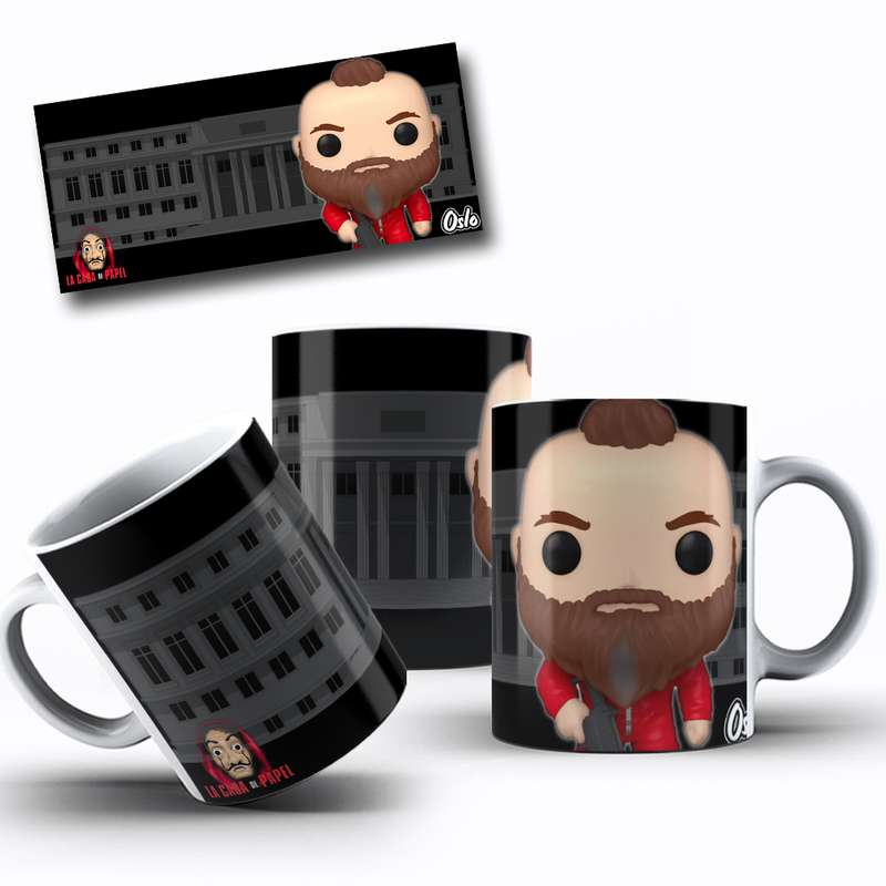 Arte Para Caneca La Casa De Papel Professor Funko 8