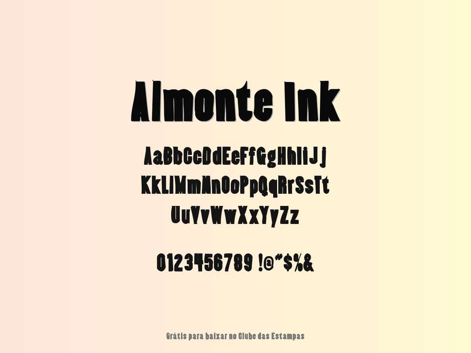 Fonte Almonte Ink Grátis Para Baixar