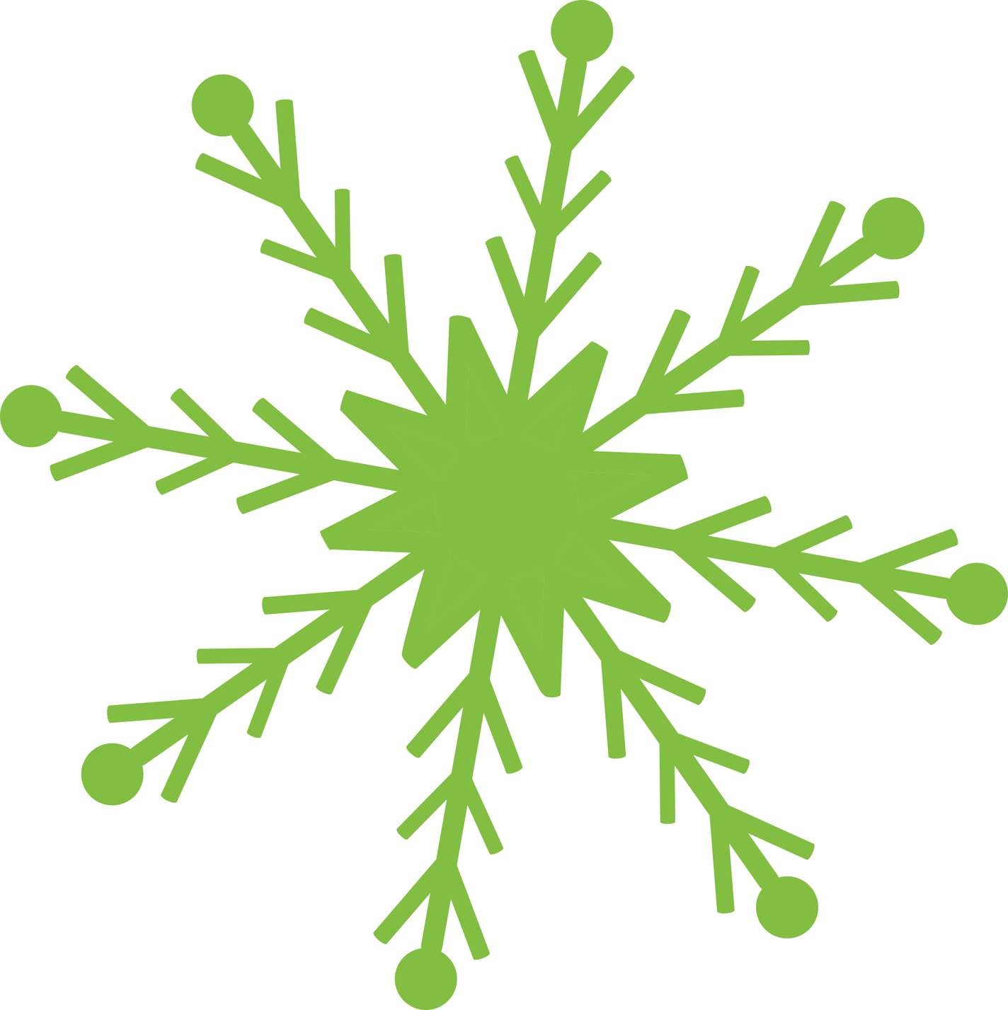 Floco De Neve Verde Clima Png Grátis Para Baixar