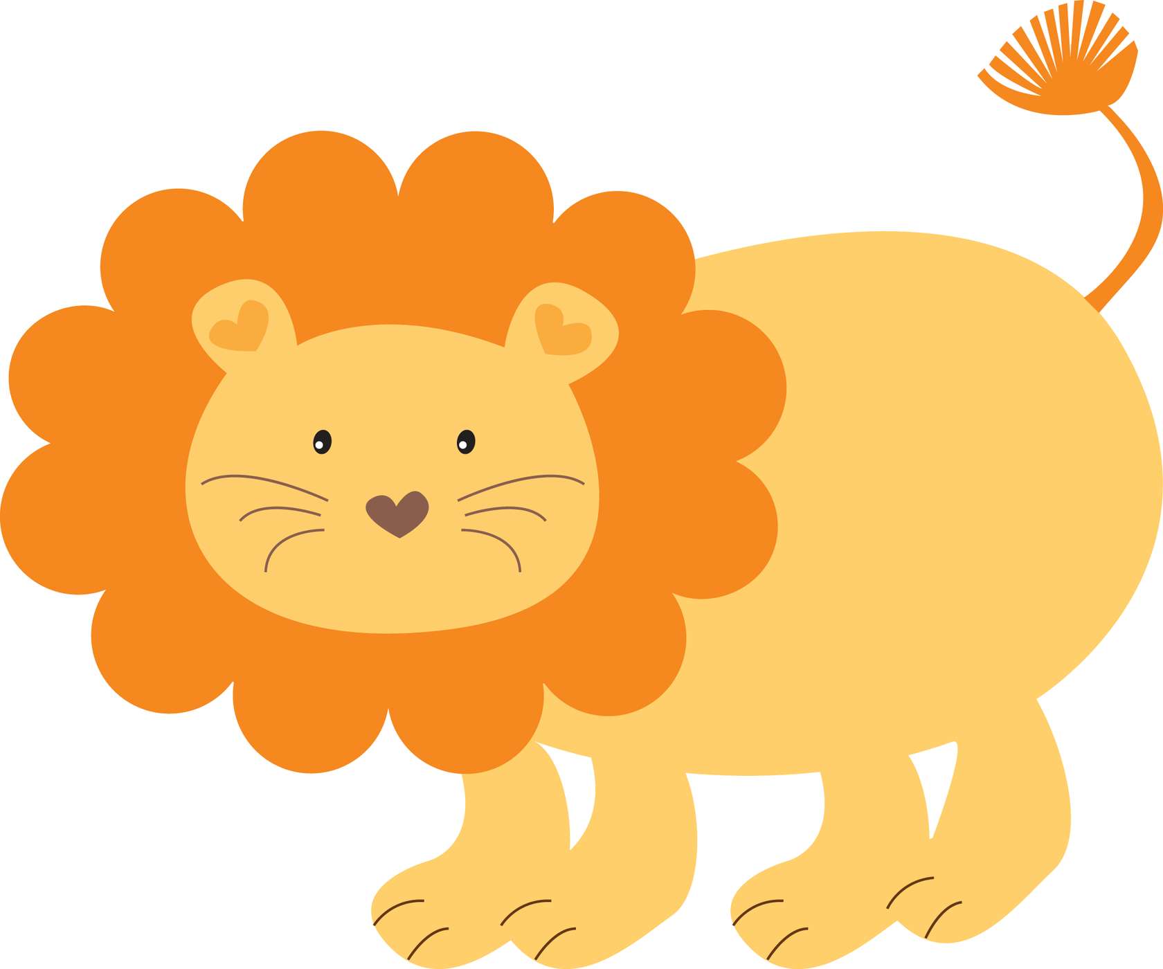 Leão Desenhado Estilo Cartoon Animais Png Grátis Para Baixar