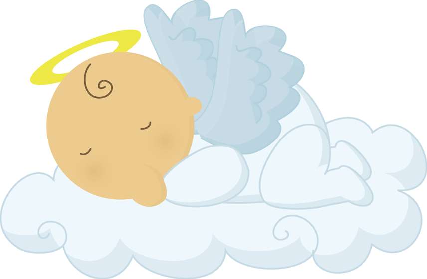 Anjinho Dormindo Nas Nuvens Anjos Png Grátis Para Baixar