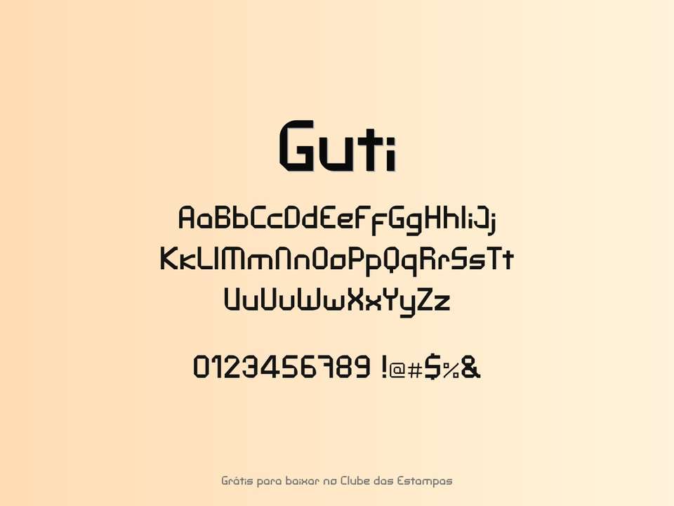Fonte Guti Grátis Para Baixar