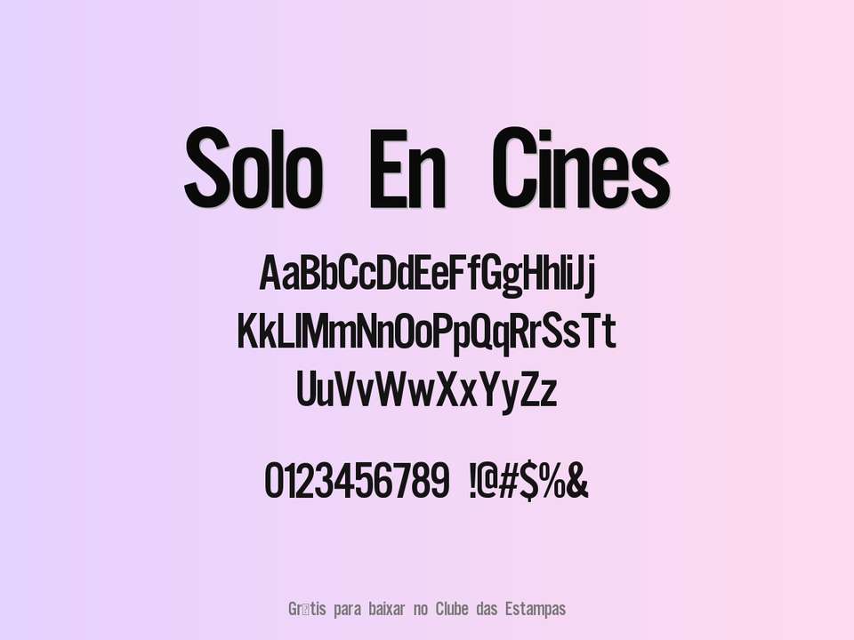 Fonte Solo En Cines Grátis Para Baixar