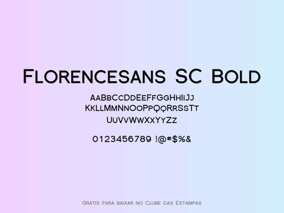 Fonte Florencesans Sc Bold Grátis Para Baixar