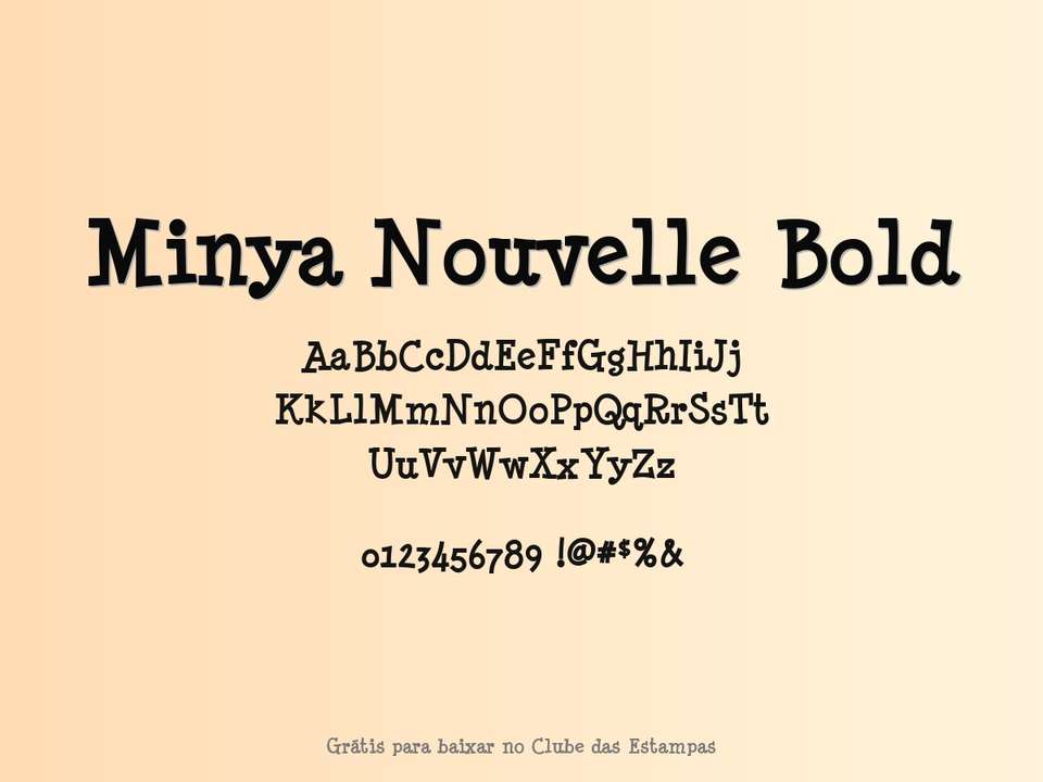 Fonte Minya Nouvelle Bold Grátis Para Baixar