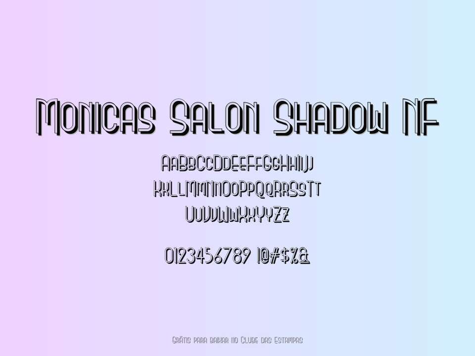 Fonte Monicas Salon Shadow Nf Grátis Para Baixar