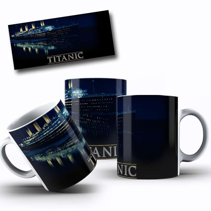 Arte Para Caneca Titanic Navio Filme 11